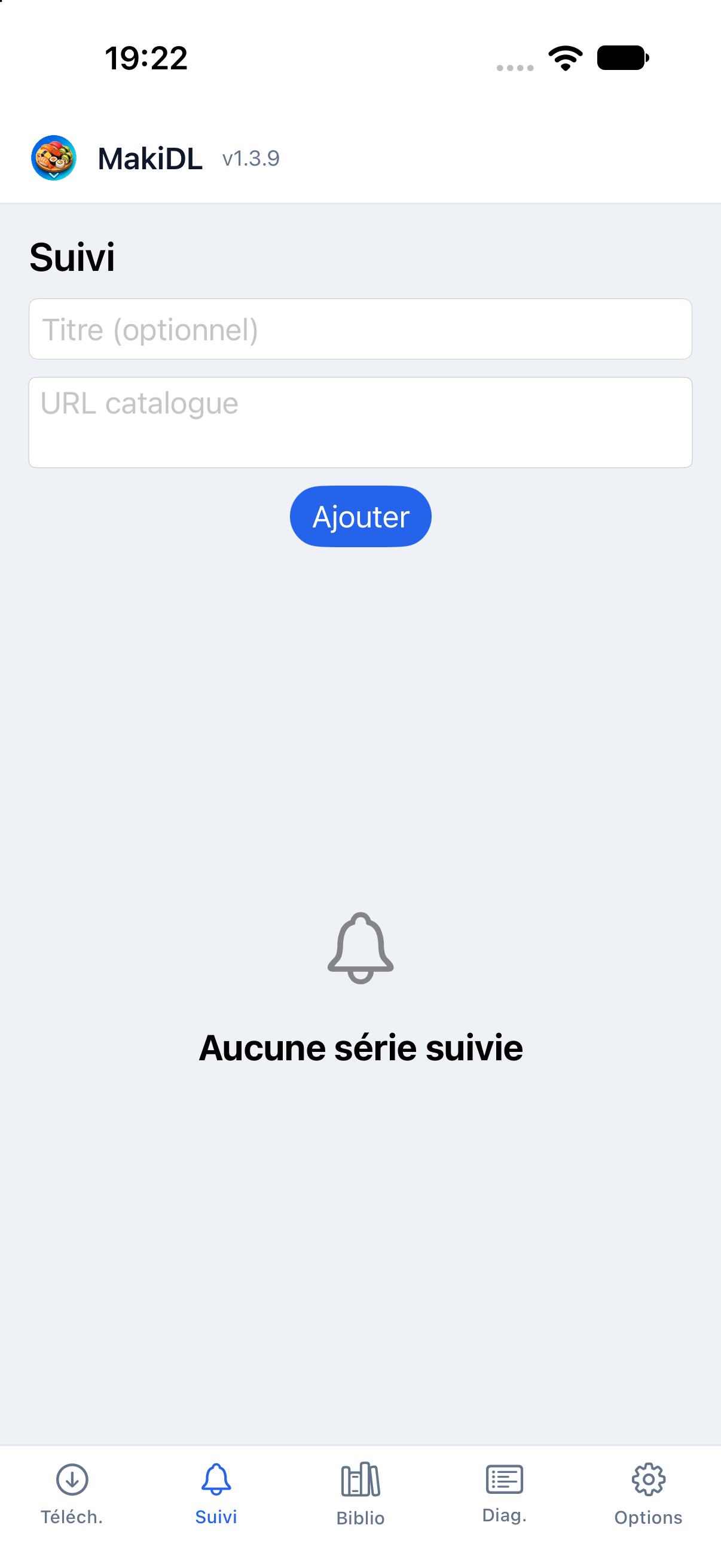 Onglet Suivi sur iPhone